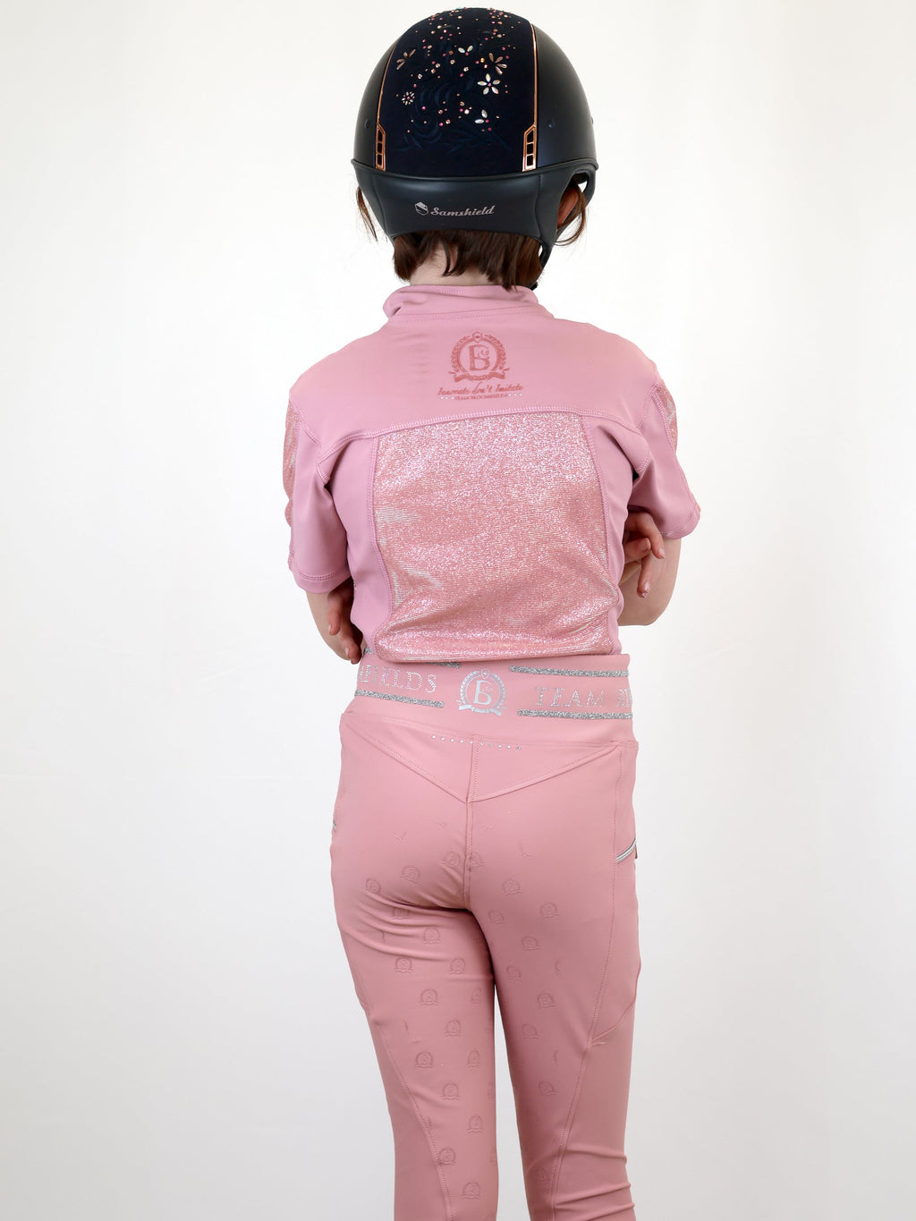 Kids Glimmer Pink Base Layer With Long Sleeves