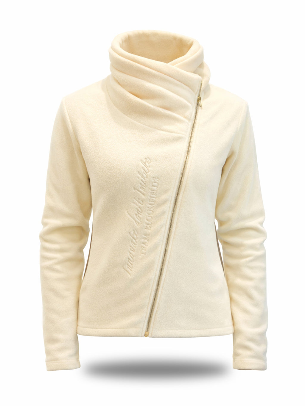Selena Winter white Fleece Jacket