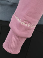 Vanessa V Neck Top In Tri-Colour Pink, Cream & Grey
