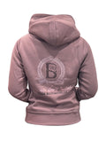 Kids Orla II Heather With Diamanté Wording Cross Necked Hoodie