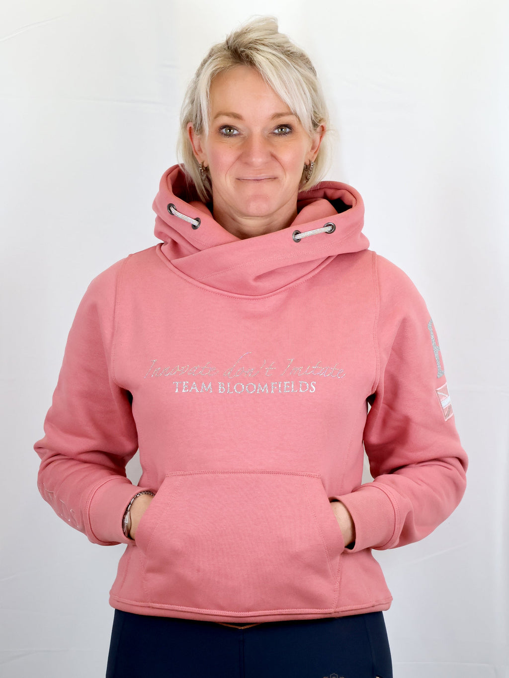 Amelia Apricot Cross Necked Hoodie
