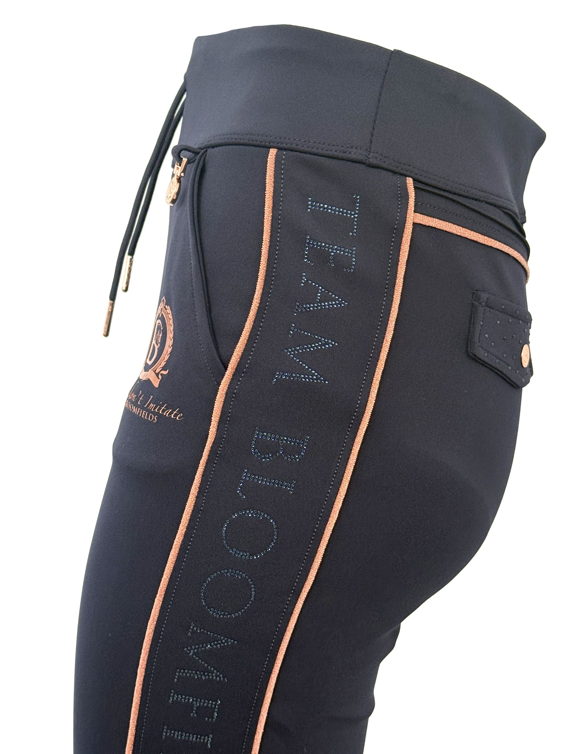 Kids Chelsea Crystal in Navy Lounge Trousers