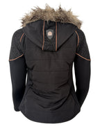 Francesca Black & Tan Lace & Fur Jacket