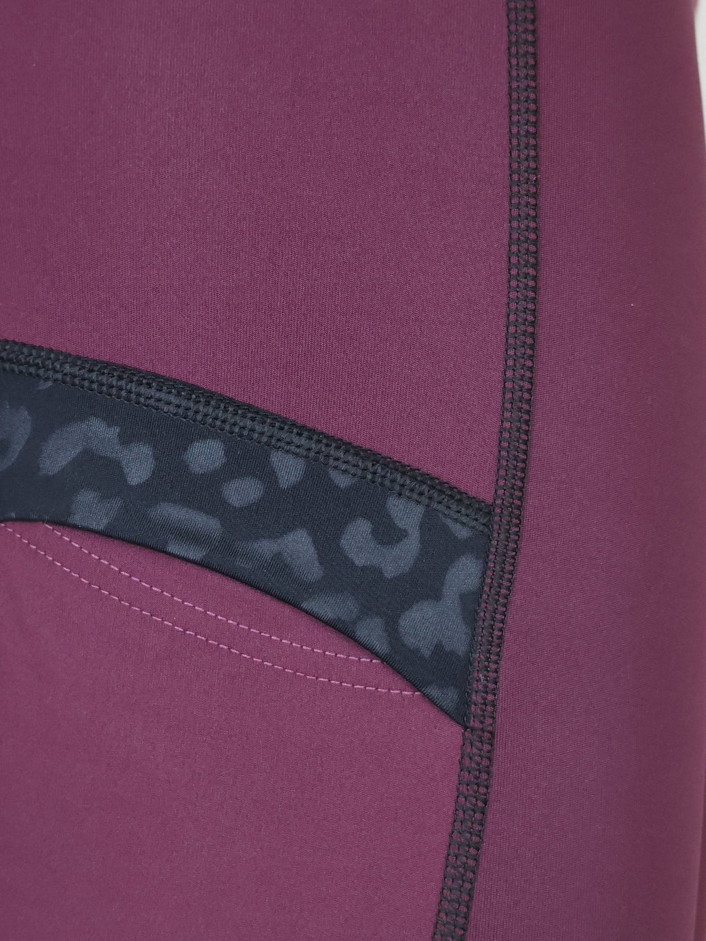 Kids Leonora Plum & Black Leggings