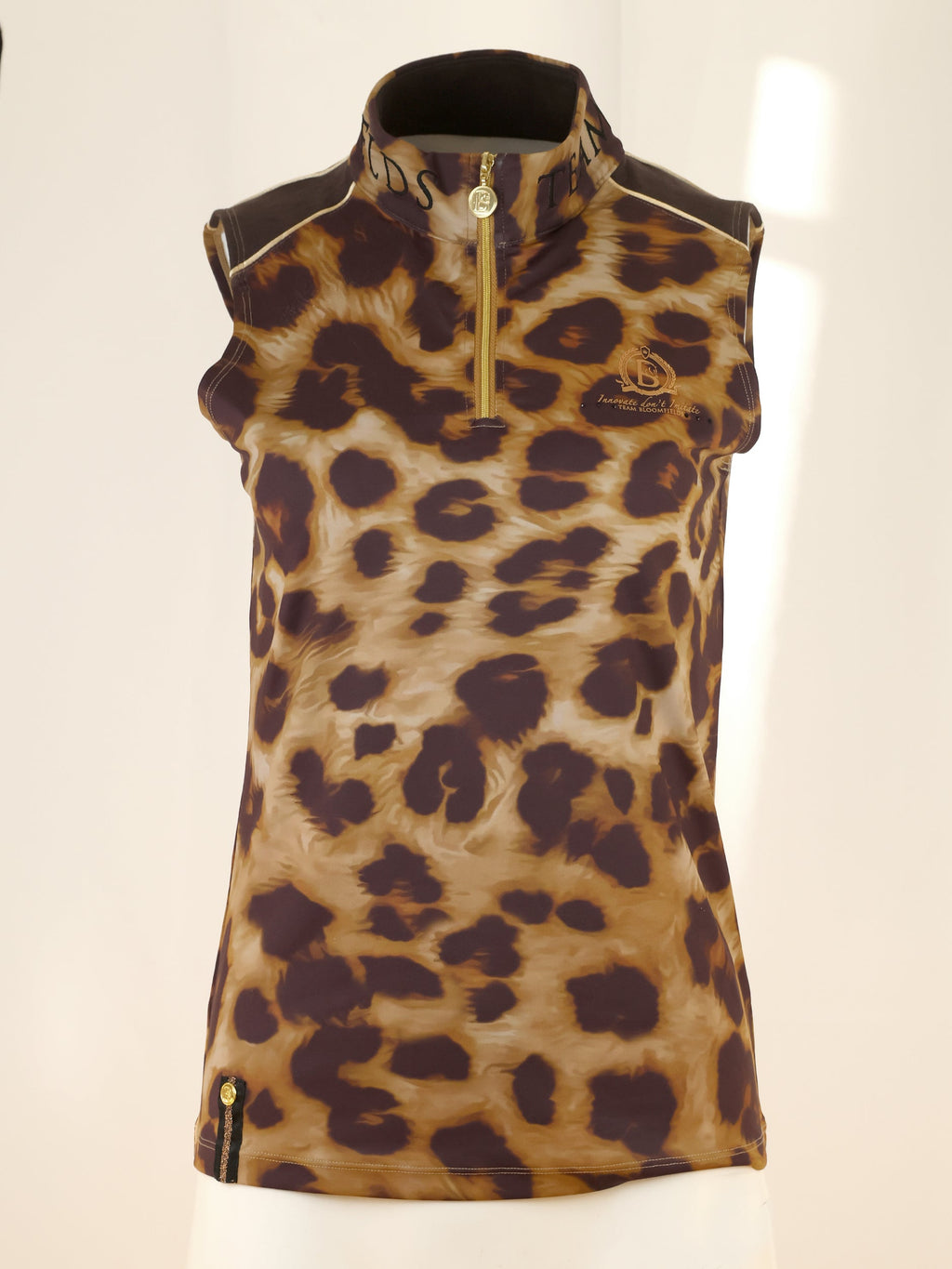Kids Leopard Print Sleeveless Base Layer