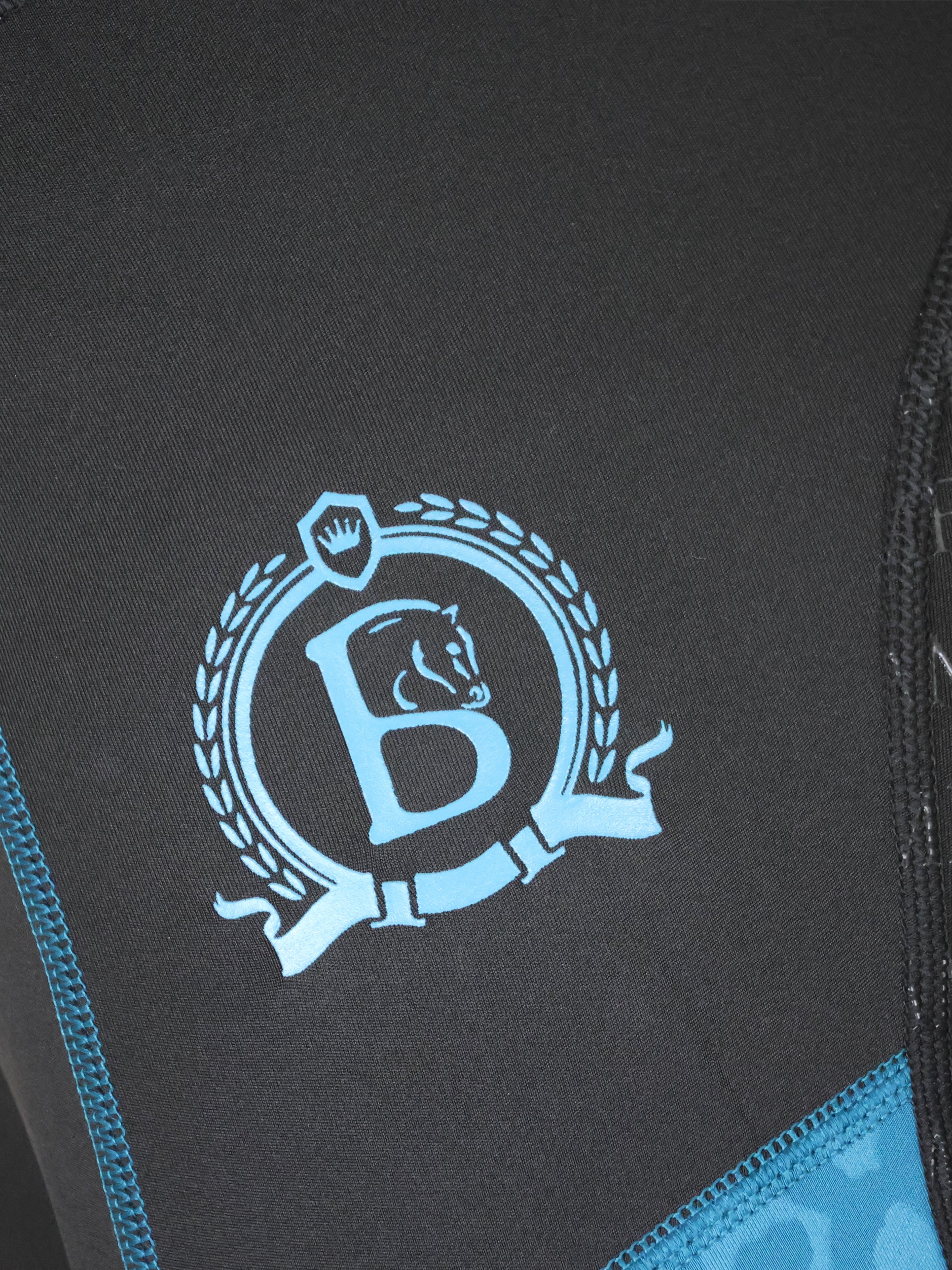 Kids Leonora Black & Peacock Leggings