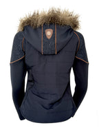 Francesca Navy & Rose Gold Lace & Fur Jacket