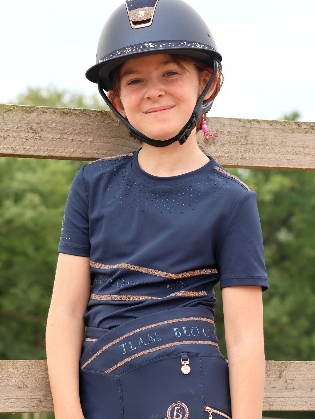 Kids Callie Navy Crystal T-Shirt