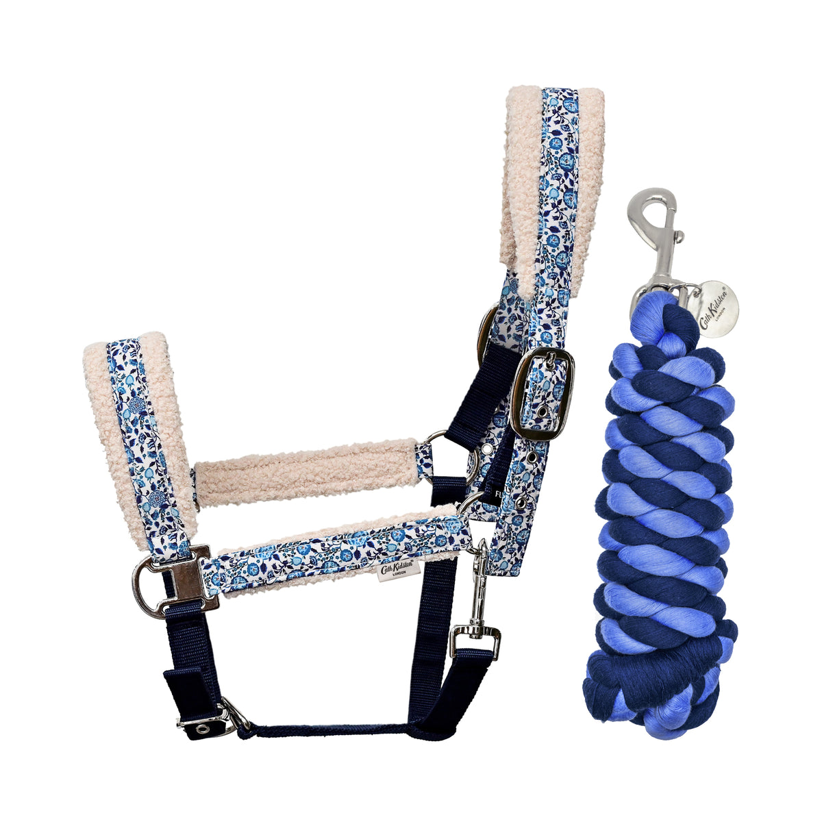 Cath Kidston Headcollar Rope Set: Blue Strawberry