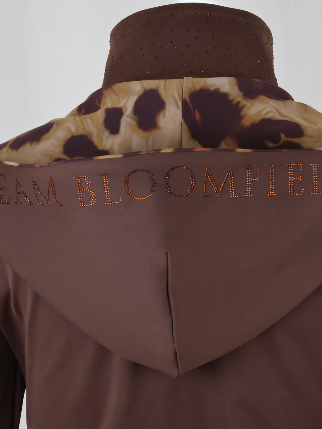 Kids Brown Jacket & Leopard Detail