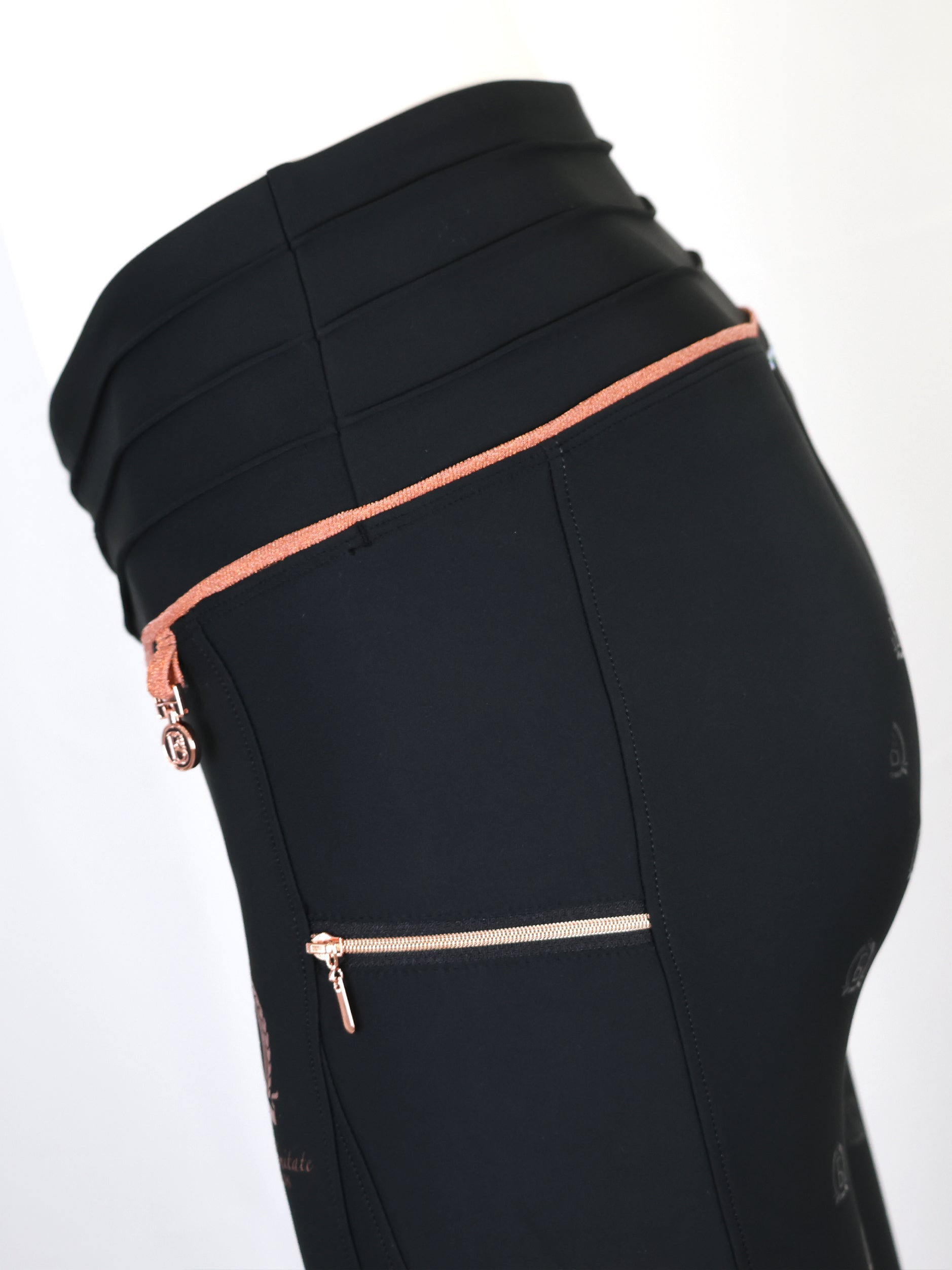 Kids Maya Black Pleated leggings