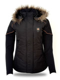 Francesca Black & Tan Lace & Fur Jacket