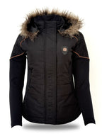 Francesca Black & Tan Lace & Fur Jacket