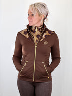 Brown Jacket & Leopard Detail