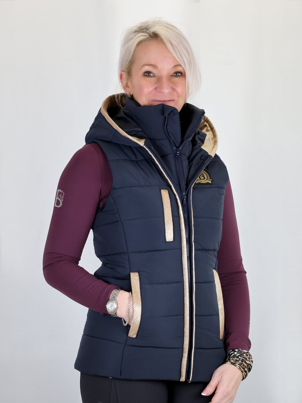 Legacy Navy & Champagne Gilet