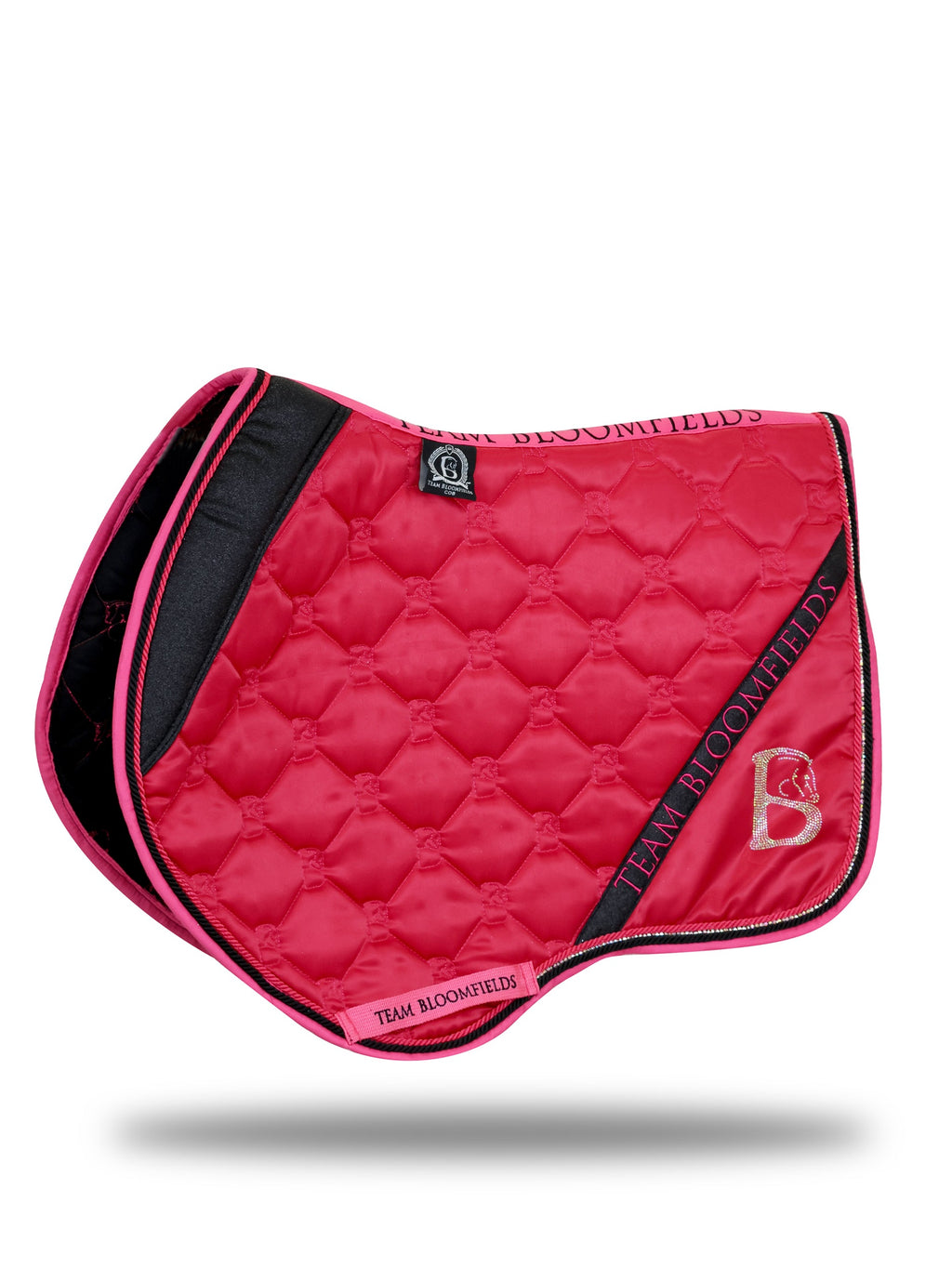 Saddle Pad - Hot Pink & Black Glitter Jump