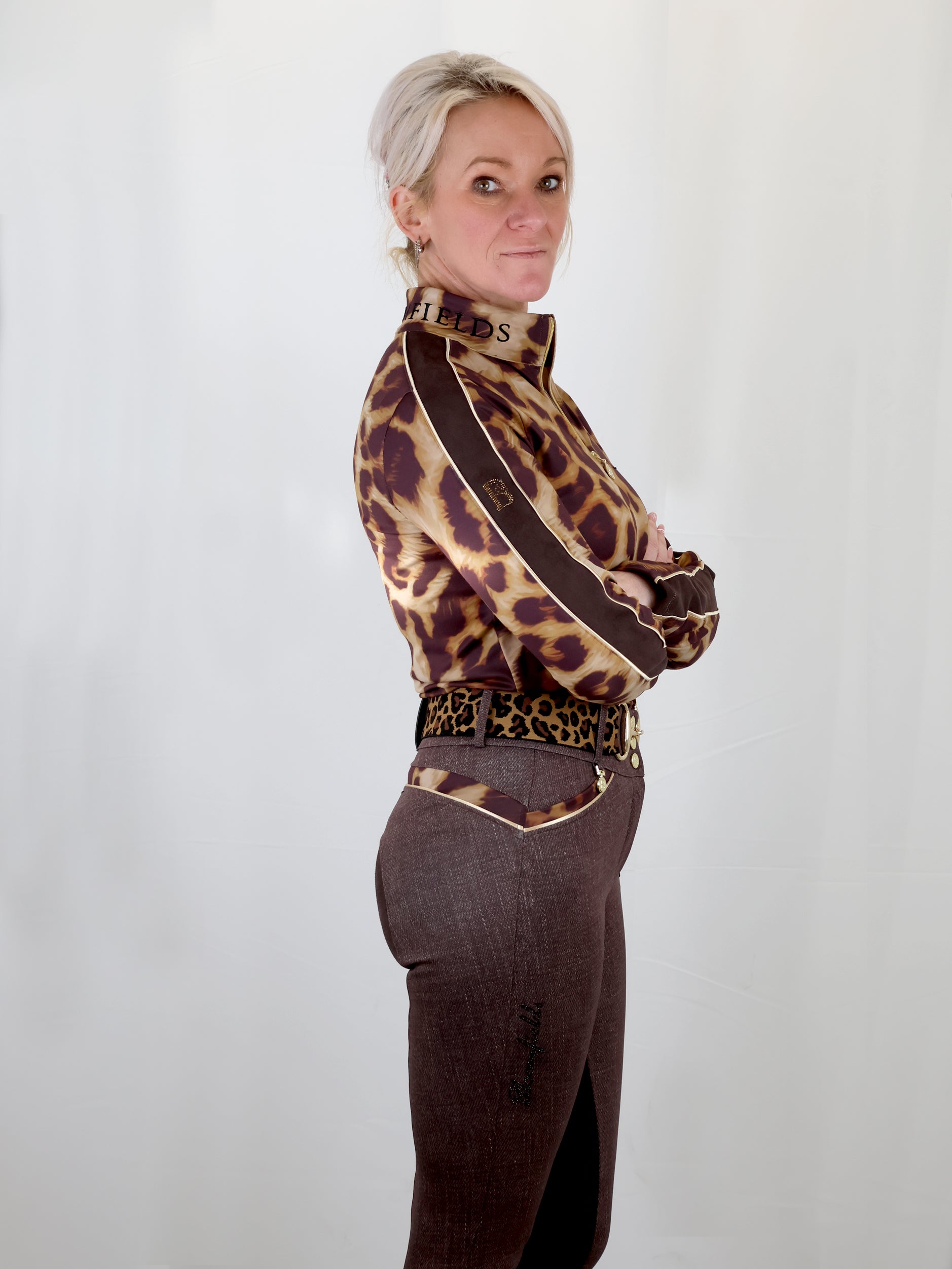 Leopard & Brown Breeches
