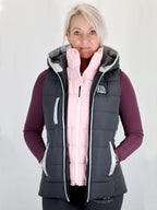 Legacy Dark Grey & Pink Gilet