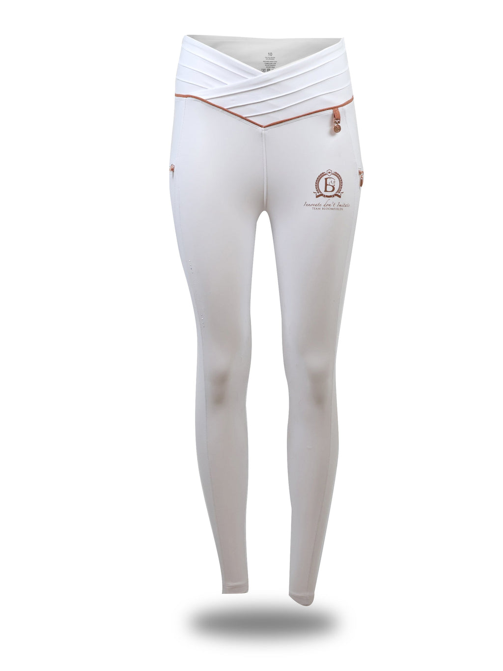 Kids Maya White Pleated leggings