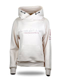 Amelia Winter White & Rhinestones Cross Necked  Hoodie
