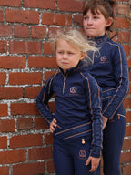 Kids Celeste Navy Crystal leggings