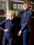 Kids Celeste Navy Crystal leggings