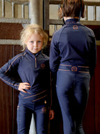 Kids Celeste Navy Crystal leggings