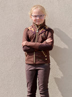 Kids Brown Jacket & Leopard Detail