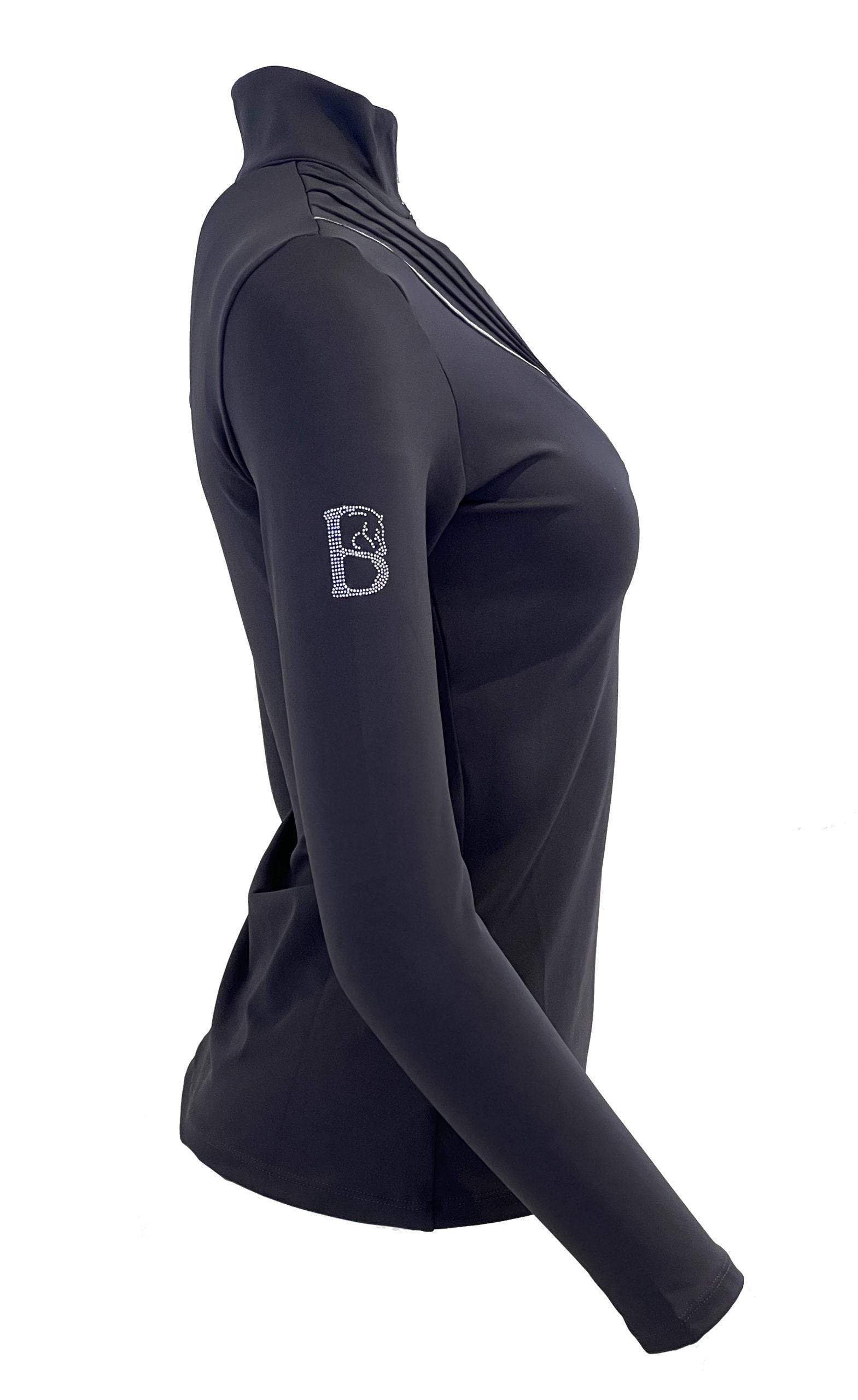 Maya Gun Metal Grey Pleated Base Layer