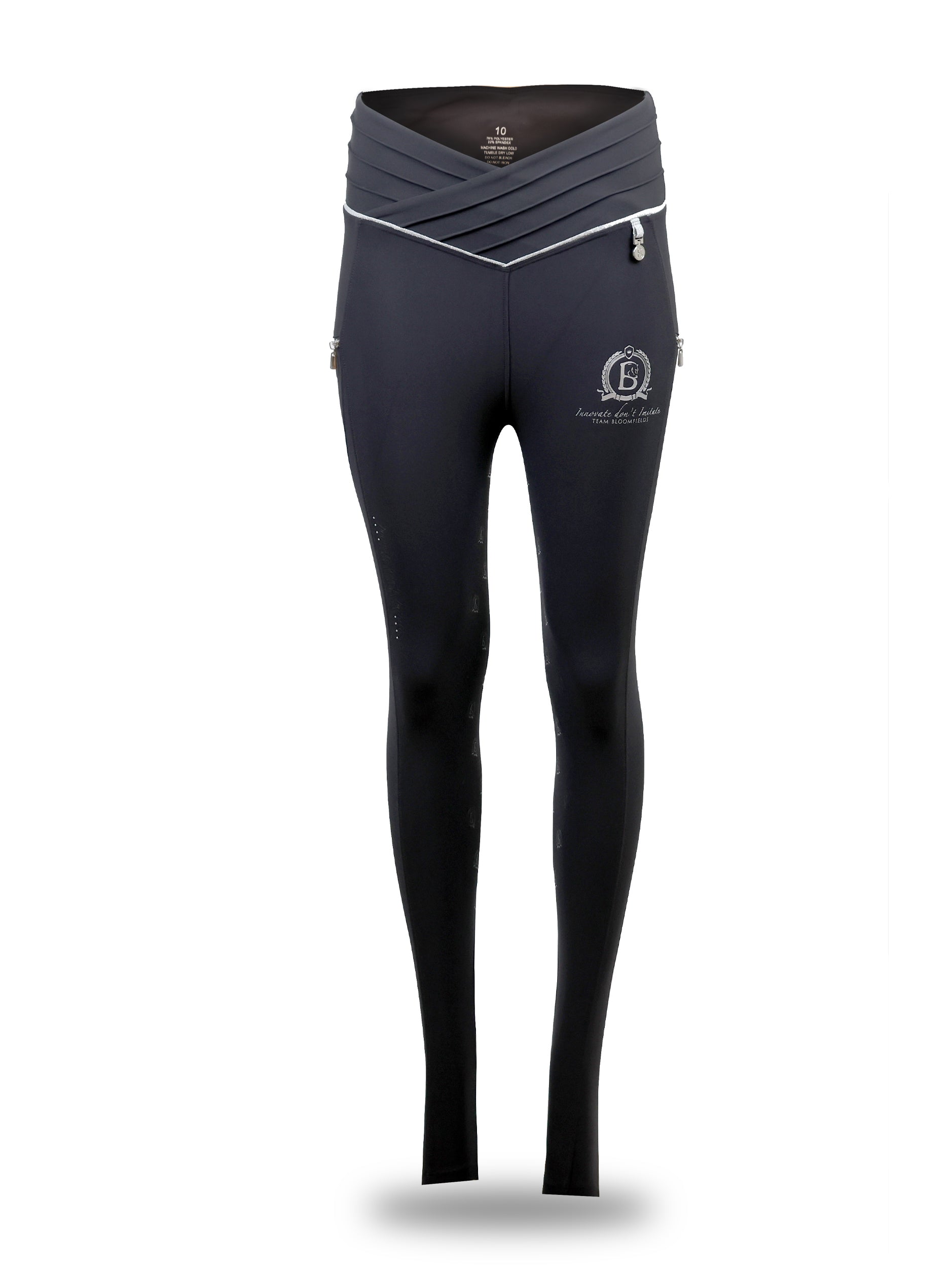 Maya Pleated Grey Leggings