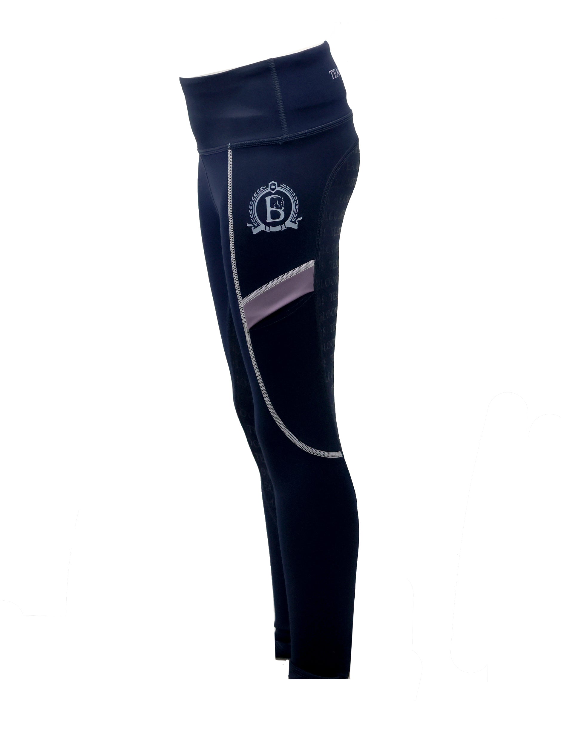 Kids Navy & Lilac Leggings