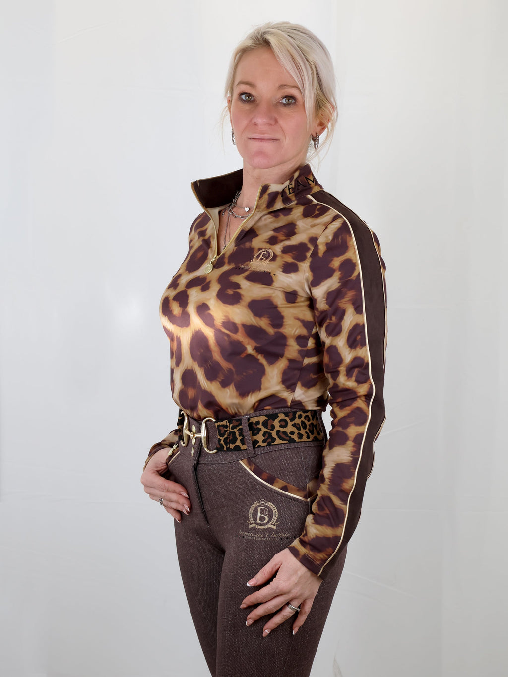 Leopard & Brown Breeches