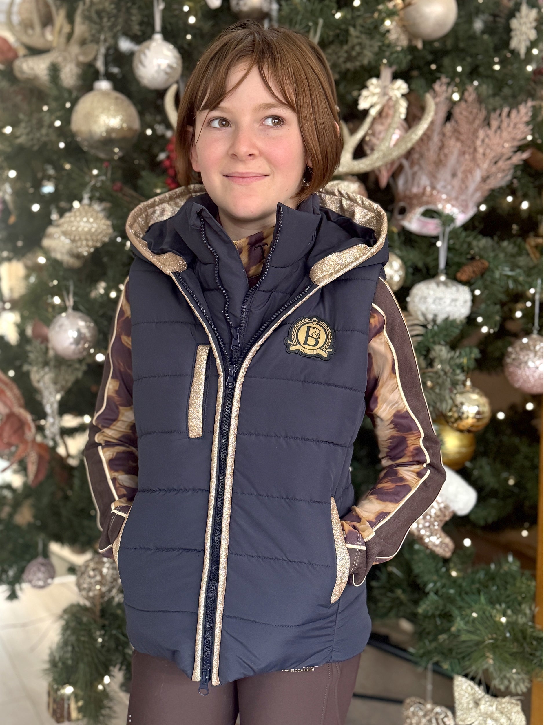 Legacy Navy & Champagne Gilet