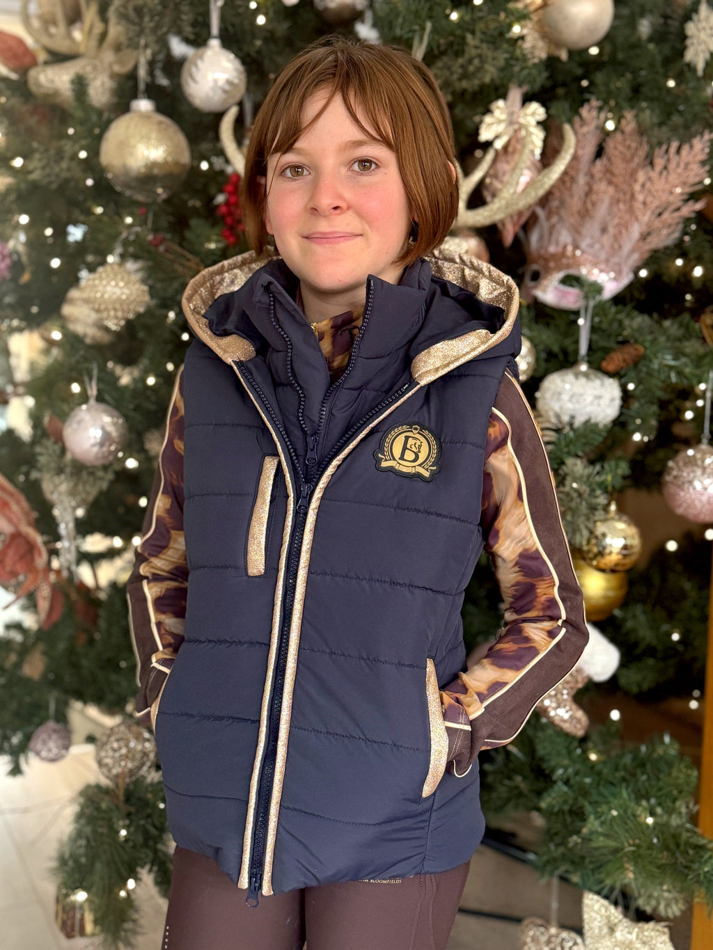 Legacy Navy & Champagne Gilet