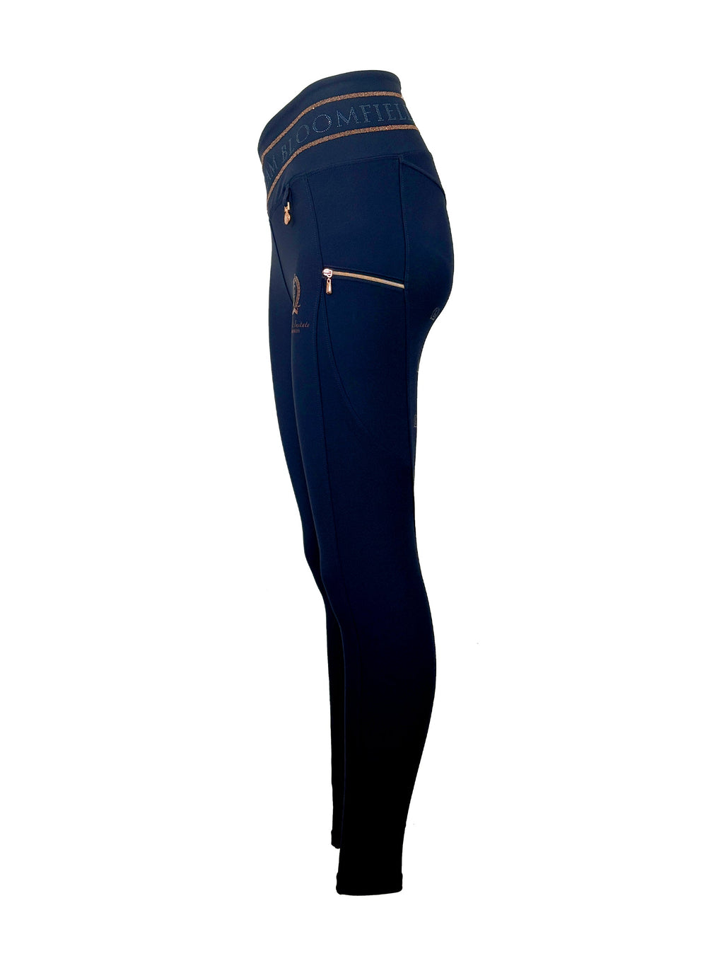 Kids Celeste Navy Crystal leggings