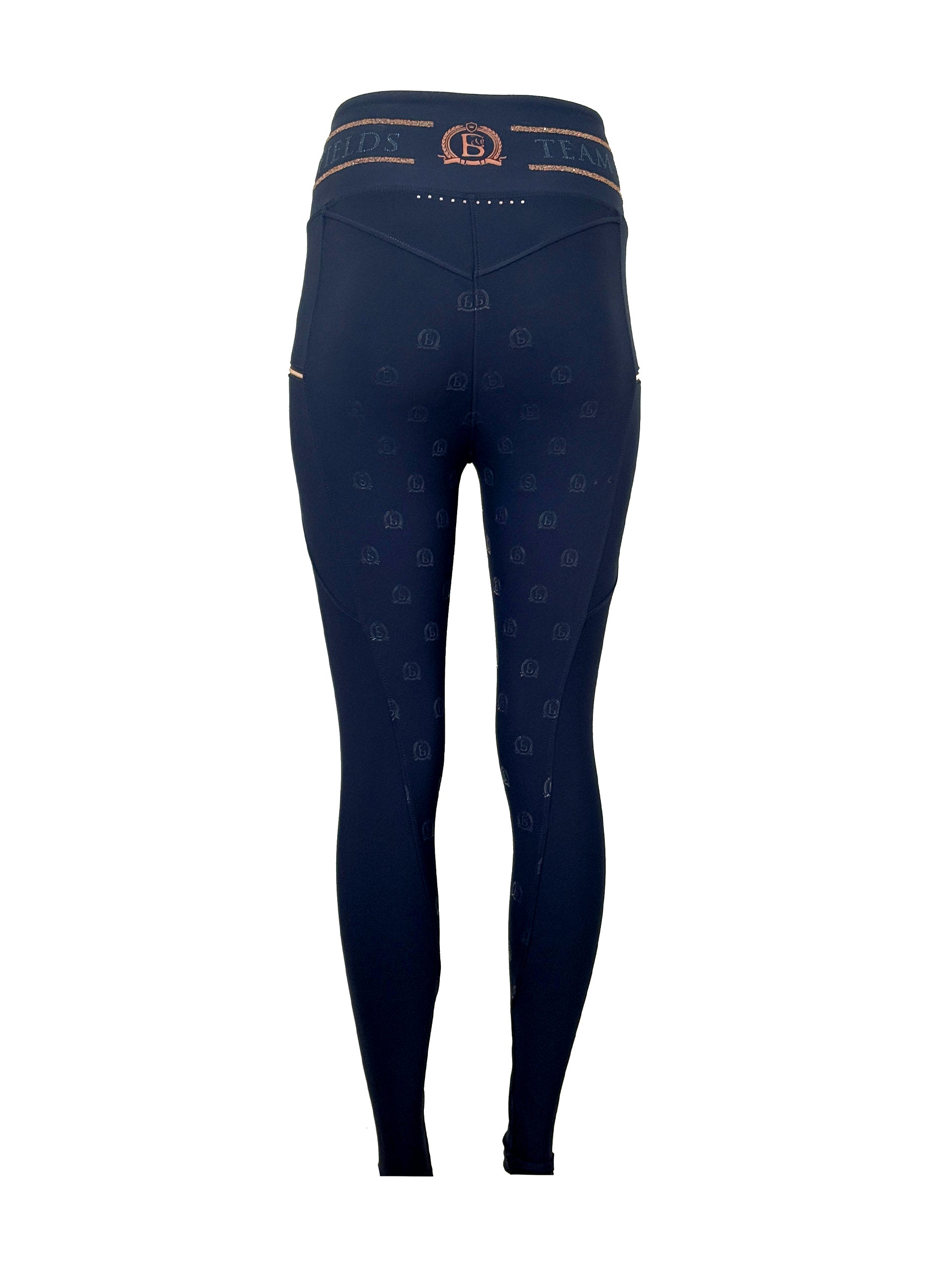 Kids Celeste Navy Crystal leggings