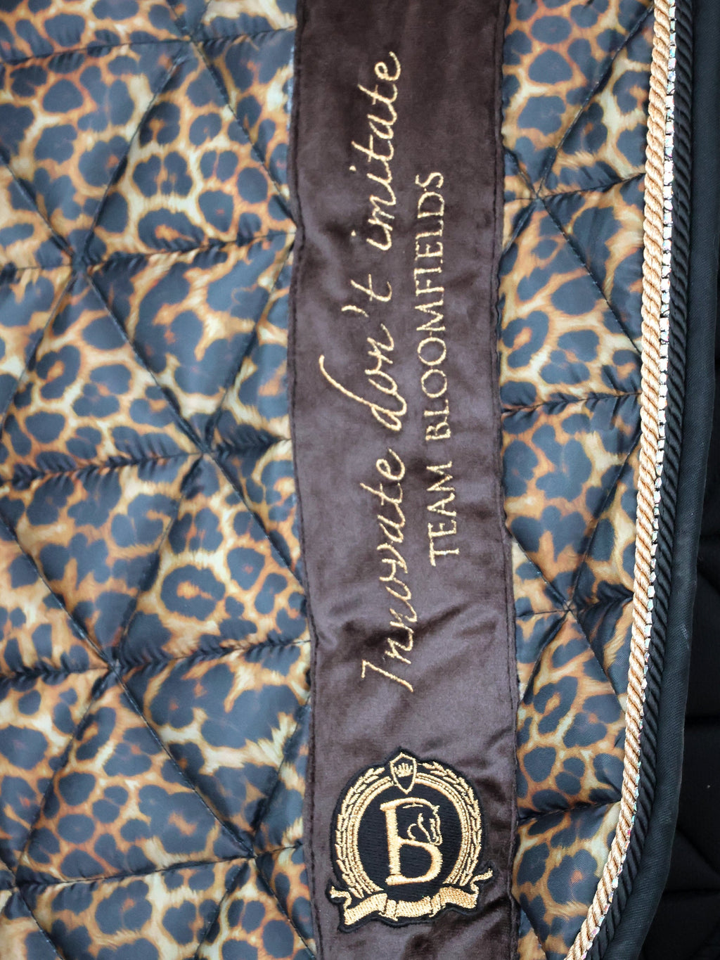 Saddle Pad - Leopard Print Jump