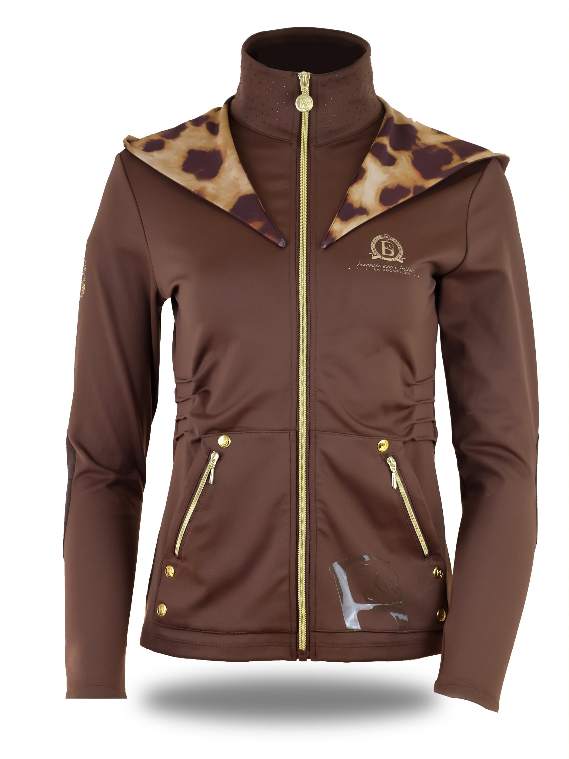 Brown Jacket & Leopard Detail
