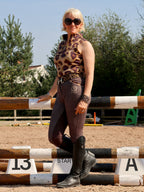 Leopard Print Sleeveless Base Layer
