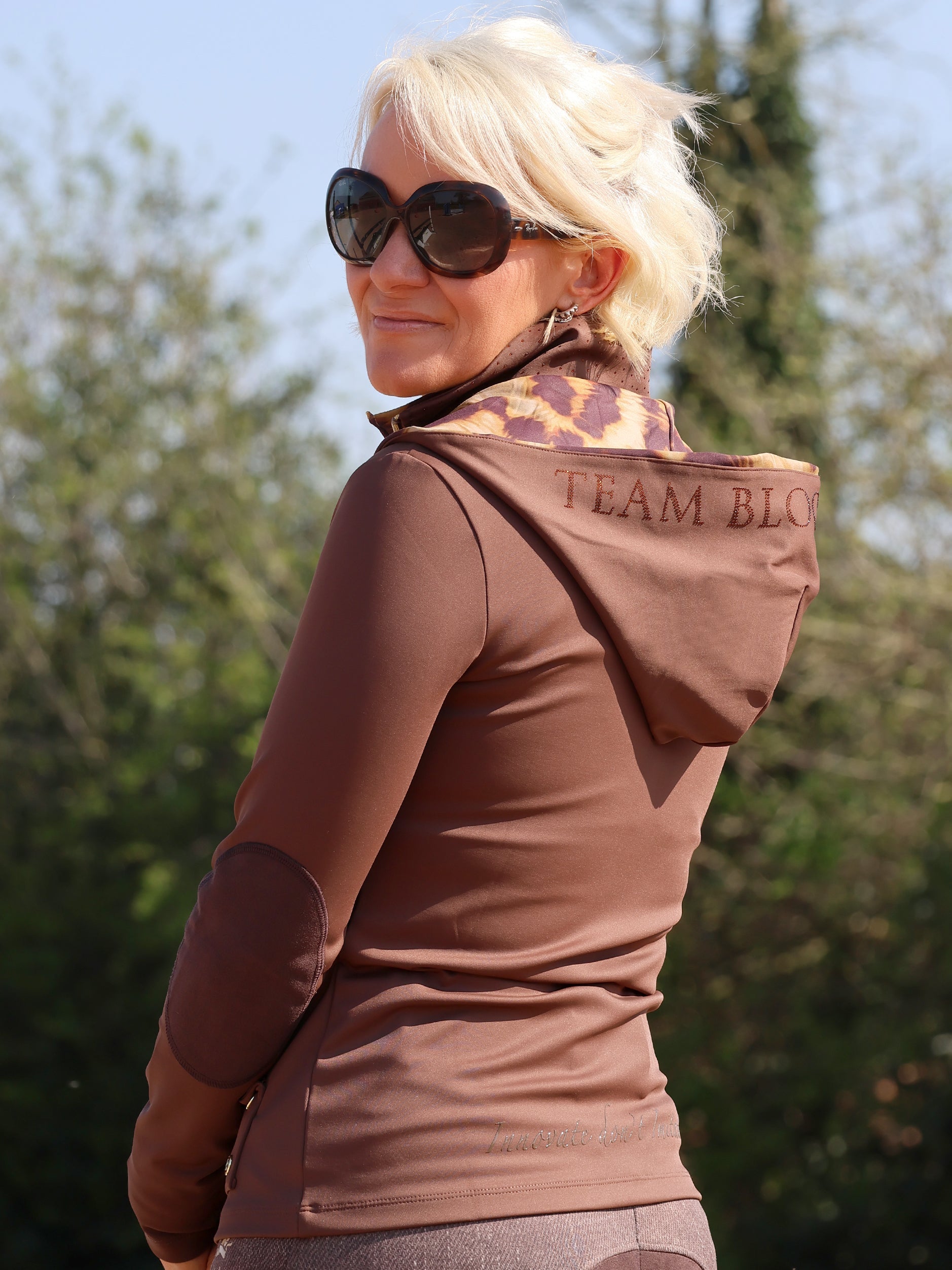 Brown Jacket & Leopard Detail
