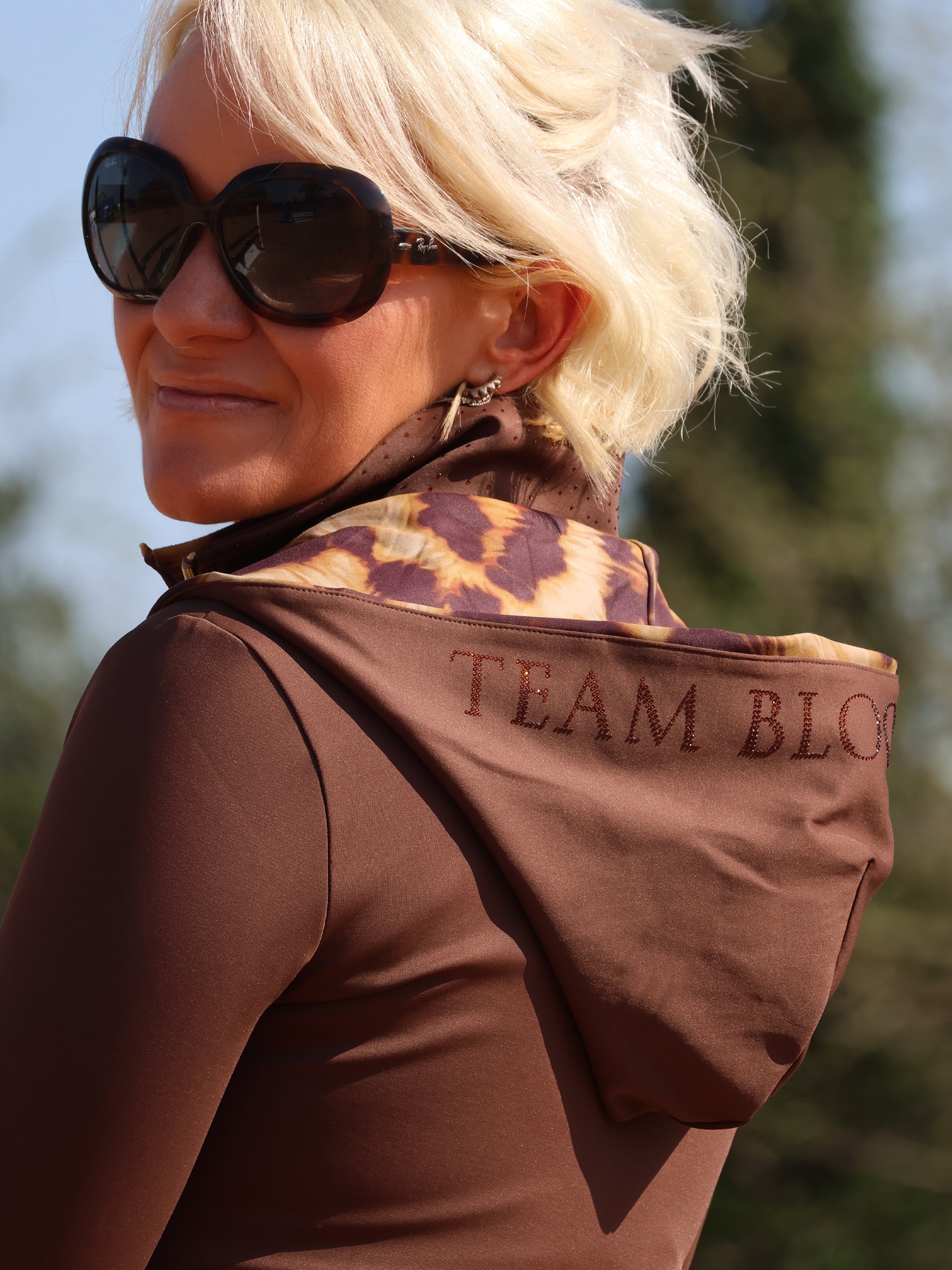 Brown Jacket & Leopard Detail