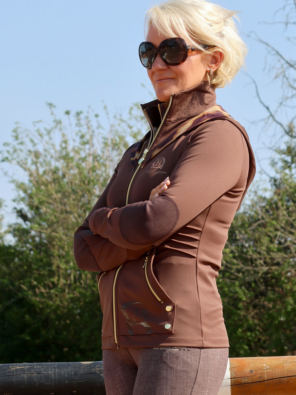 Brown Jacket & Leopard Detail