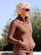 Brown Jacket & Leopard Detail