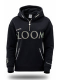 Kids Luna - Rhinestone Logo Hoodie in Black & Silver