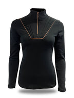 Maya Black Pleated Base Layer
