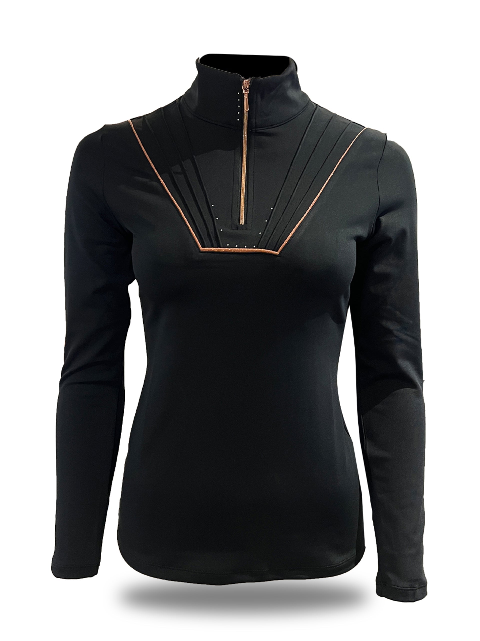 Kids Maya Black Pleated Base Layer