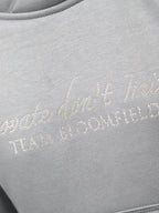 Kids Amelia Denim Grey Cross Necked Hoodie