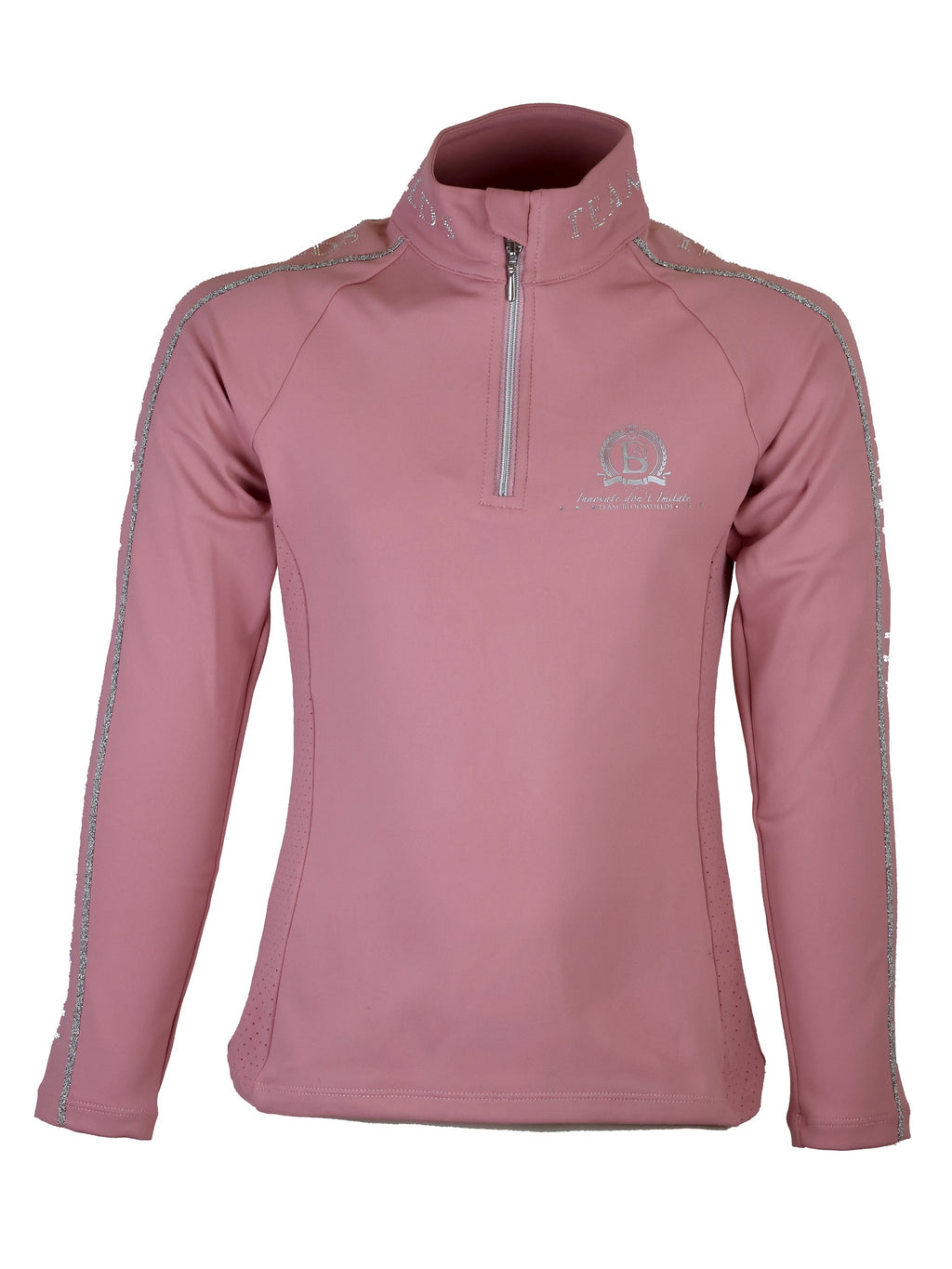 Kids Chloe Pink Crystal Base Layer With Long Sleeves