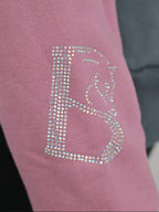 Vanessa V Neck Top In Tri-Colour Pink, Cream & Grey