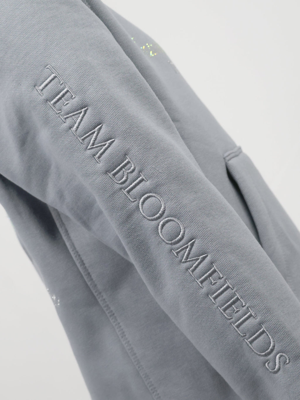 Kids Amelia Denim Grey Cross Necked Hoodie